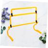 LIOOBO Removable Training Hurdles Yellow Agility Equipment for Soccer and Football Drills for Speed Footwork and Cardio Training and Stable Design for Outdoor Use view 3