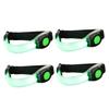 Outanaya 4pcs Led Night Running Light High Visibility Strobe Safety Gear for Runners Joggers and Bikers Durable Bright Illumination Green for Evening Activities view 1