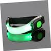 Outanaya 4pcs Led Night Running Light High Visibility Strobe Safety Gear for Runners Joggers and Bikers Durable Bright Illumination Green for Evening Activities view 2