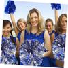HANABASS 2pcs Metallic Foil Cheerleader Hand Pompoms Vibrant Cheer for Sports Events Dance and Celebrations Lightweight Handle for Easy Use view 3