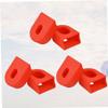 Outanaya 6pcs Crank Arm Protectors Durable Covers for Mountain and Road Bikes Shock-Resistant and Wear-Resistant Fit Red view 4
