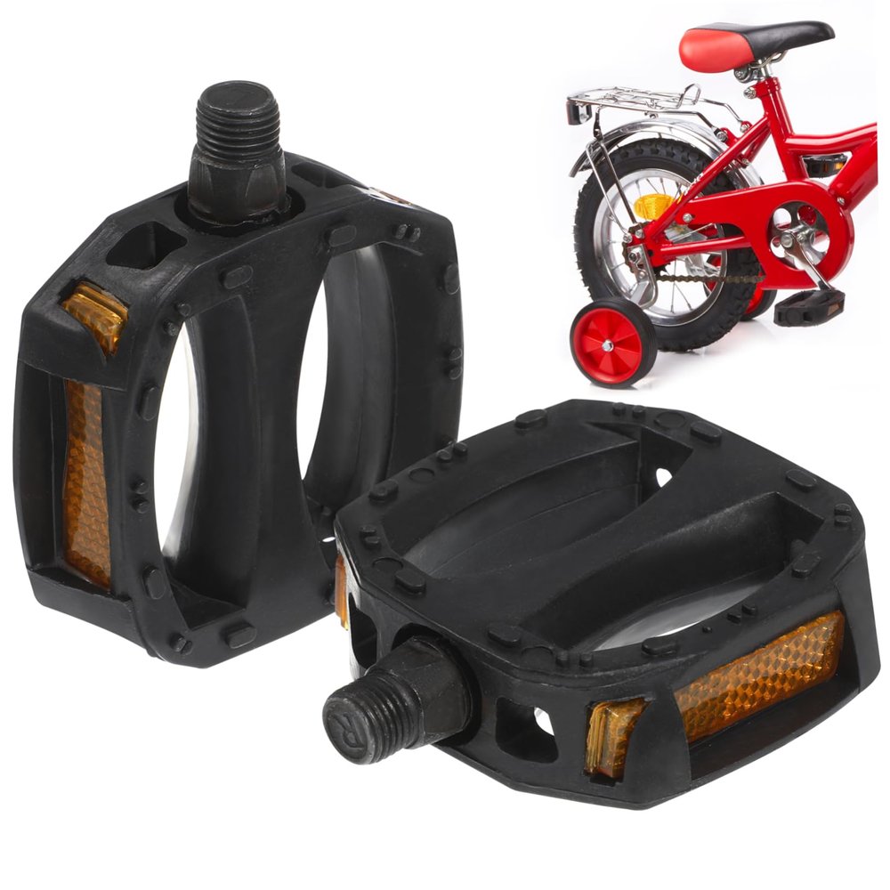 GANAZONO Children's Bike Pedals Purple Durable Anti-Slip for Kids Bicycles Easy Install Bike Accessories Random Color