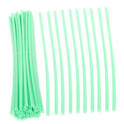 HANABASS 144pcs Motorcycle Wheel Decorative Covers Reflective Bike Wraps for Enhanced Safety Durable Material Fits Motorcycles Mountain Bikes Green