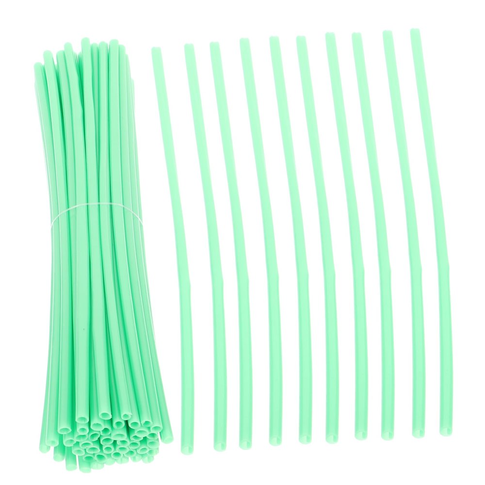HANABASS 144pcs Motorcycle Wheel Decorative Covers Reflective Bike Wraps for Enhanced Safety Durable Material Fits Motorcycles Mountain Bikes Green