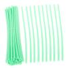 HANABASS 144pcs Motorcycle Wheel Decorative Covers Reflective Bike Wraps for Enhanced Safety Durable Material Fits Motorcycles Mountain Bikes Green view 1