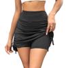 Zando Plus Size Black Skort with Pockets - Dressy Golf Skort for Women - Knee Length - 2X-Large view 1