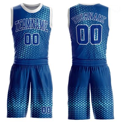 Custom Unisex Blue White Basketball Jerseys for Women Men Youth, Design Your Own Sports Team Uniforms, Personalized Casual Shirts and Shorts Sets with Logo Name Number Print
