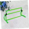 Outanaya Removable Agility Hurdles for Soccer Training Fitness Equipment for Jumping and Speed Exercises Green Obstacles for Athletes and Sports Drills view 2