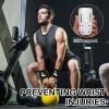 Kettlebell Wrist Guards, Shock Absorbing Wrist Band Protection with Plastic Support, Soft Sweat Absorbent Material Sleeve Athletics Sweatband, Workout Strength Training Weightlifting (1 Pair) view 3