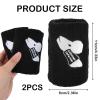 Kettlebell Wrist Guards, Shock Absorbing Wrist Band Protection with Plastic Support, Soft Sweat Absorbent Material Sleeve Athletics Sweatband, Workout Strength Training Weightlifting (1 Pair) view 4
