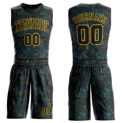 Black Blue Yellow Basketball Jersey Suits Red Blue Design Sportswear for Youth Boys Men Women Girls Personalized Team Uniform Shirts & Shorts Sets with Name Number Logo Print Front and Back