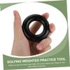 BESPORTBLE 2pcs Golf Weighted Swing Rings for Training Improve Skills Suitable for All Levels Black and Red Color Golf Enthusiasts view 3