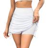 Zando Plus Size Skort White Knee Length Golf Skorts for Women with Pockets Athletic Skirts Swim Skirt Shorts X-Large view 1