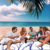 Forest Tree Bird Beach Blanket Large with Stakes Waterproof Sandproof Beach Mat with Corner Pockets for Outdoor Travel Camping Hiking Picnic Essentials,Navy Blue Branch Modern Simple White 83"x79" view 3