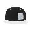 Funny Cats Doing Different Yoga Poses in Seamless Patterns Snapback Hat Flat Bill Hat Baseball Cap for Men Women Flat Brim Hats White view 2