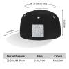 Funny Cats Doing Different Yoga Poses in Seamless Patterns Snapback Hat Flat Bill Hat Baseball Cap for Men Women Flat Brim Hats White view 4