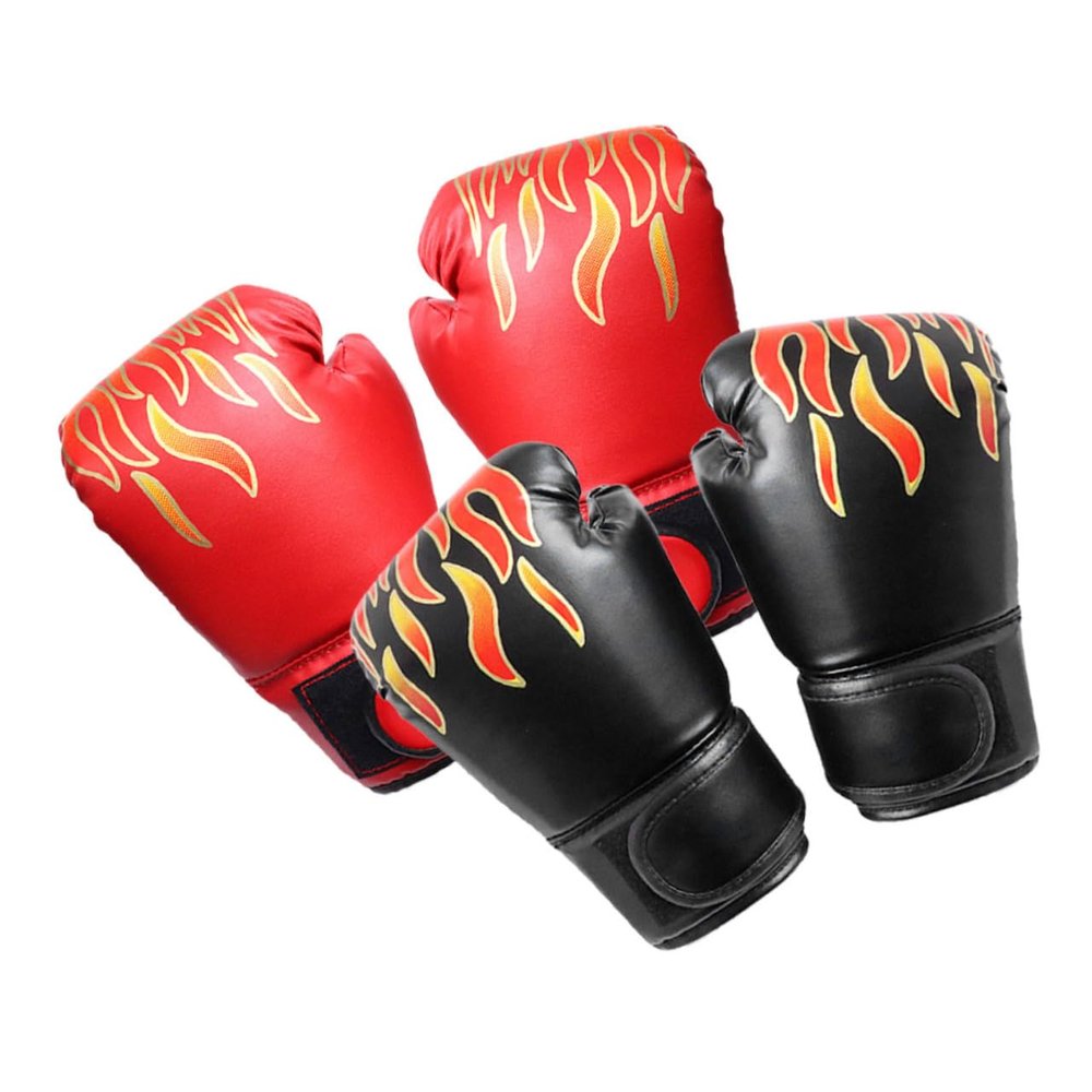 Anneome 2pairs Boy Girl Thai Gloves Boys and Girls Boxing Gloves Training for and Comfortable Sparring Breathable Mesh