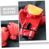 Anneome 2pairs Boy Girl Thai Gloves Boys and Girls Boxing Gloves Training for and Comfortable Sparring Breathable Mesh view 3