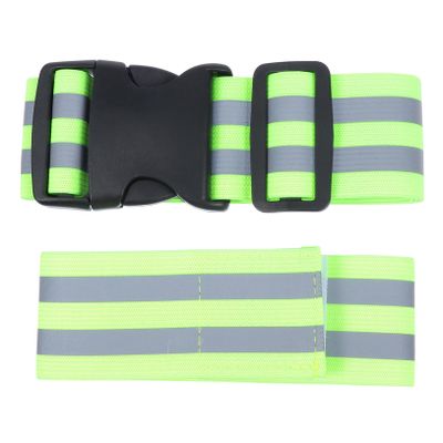 HANABASS 2 Pcs Reflective Arm Straps for Night Running and Cycling Adjustable Reflective Safety Belt for Men and Women for Increased Safety