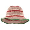 Minache Women Crochet Bucket Hats Floppy Beach Hat Floral Cap Foldable Outdoor Knitted Beanies (08170 Pink) view 1