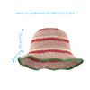 Minache Women Crochet Bucket Hats Floppy Beach Hat Floral Cap Foldable Outdoor Knitted Beanies (08170 Pink) view 2