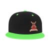 MULIHU Dutch Windmills Snapback Hat Flat Bill Hat Baseball Cap for Men Women Flat Brim Hats Green view 2