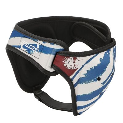 Gelozid Adjustable Wrestling Headgear for BJJ, MMA Grappling and Training, Ear Guard and Cauliflower Protection Helmet (Large, 20.7-24.6in, White and Blue)