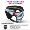 Gelozid Adjustable Wrestling Headgear for BJJ, MMA Grappling and Training, Ear Guard and Cauliflower Protection Helmet (Large, 20.7-24.6in, White and Blue) view 3