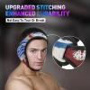 Gelozid Adjustable Wrestling Headgear for BJJ, MMA Grappling and Training, Ear Guard and Cauliflower Protection Helmet (Large, 20.7-24.6in, White and Blue) view 4