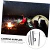 HANABASS 1set Folding Aluminum Alloy Camping Lamp Stand Lightweight Portable Light Holder for Outdoor Adventures for Hiking Fishing and Picnics view 2