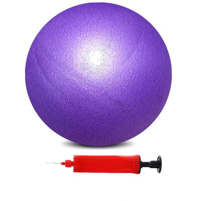 BAIMAN Mini Pilates Exercise Yoga Ball, 6 Inch Small Inflatable Exercise Yoga Ball,Core Training and Physical Therapy Equipment, with Pump(Purple)