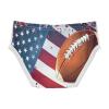 ALAZA American Flag Football Boys' Briefs Soft Underwear Available in Sizes 5t Multicolor view 3