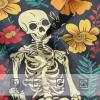 ALAZA Human Skeleton Sugar Skull Blossom Boys' Briefs Soft Underwear Available in Sizes 5t Multicolor view 3