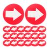 Toddmomy 20pcs Reflective Arrow Stickers Direction Markers for Outdoor Camping Hiking and Hunting Bright Fluorescent Adhesive Trail Indicators view 1