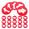 Toddmomy 20pcs Reflective Arrow Stickers Direction Markers for Outdoor Camping Hiking and Hunting Bright Fluorescent Adhesive Trail Indicators view 4