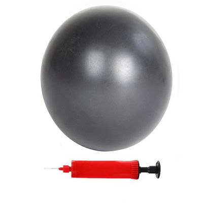 BAIMAN Mini Pilates Exercise Yoga Ball, 6 Inch Small Inflatable Exercise Yoga Ball,Core Training and Physical Therapy Equipment, with Pump(Grey)