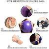 BAIMAN Mini Pilates Exercise Yoga Ball, 6 Inch Small Inflatable Exercise Yoga Ball,Core Training and Physical Therapy Equipment, with Pump(Grey) view 4