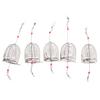Anneome 8pcs Portable Fishing Bait Cages Stainless Steel Lure Cage Fish Basket for Fishing Lovers view 1