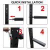 YYEDHEE Single Leg Squat Roller, Adjustable Split Squat Foam Hook Leg Leg Extension and Curl Machine Square Tubes Rack (530x26mm) view 2