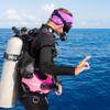 SCUBAPRO Definition Steamer Scuba Diving Wetsuit, 3mm Women Back Zip Neoprene, M Tall, Black/Pink view 4
