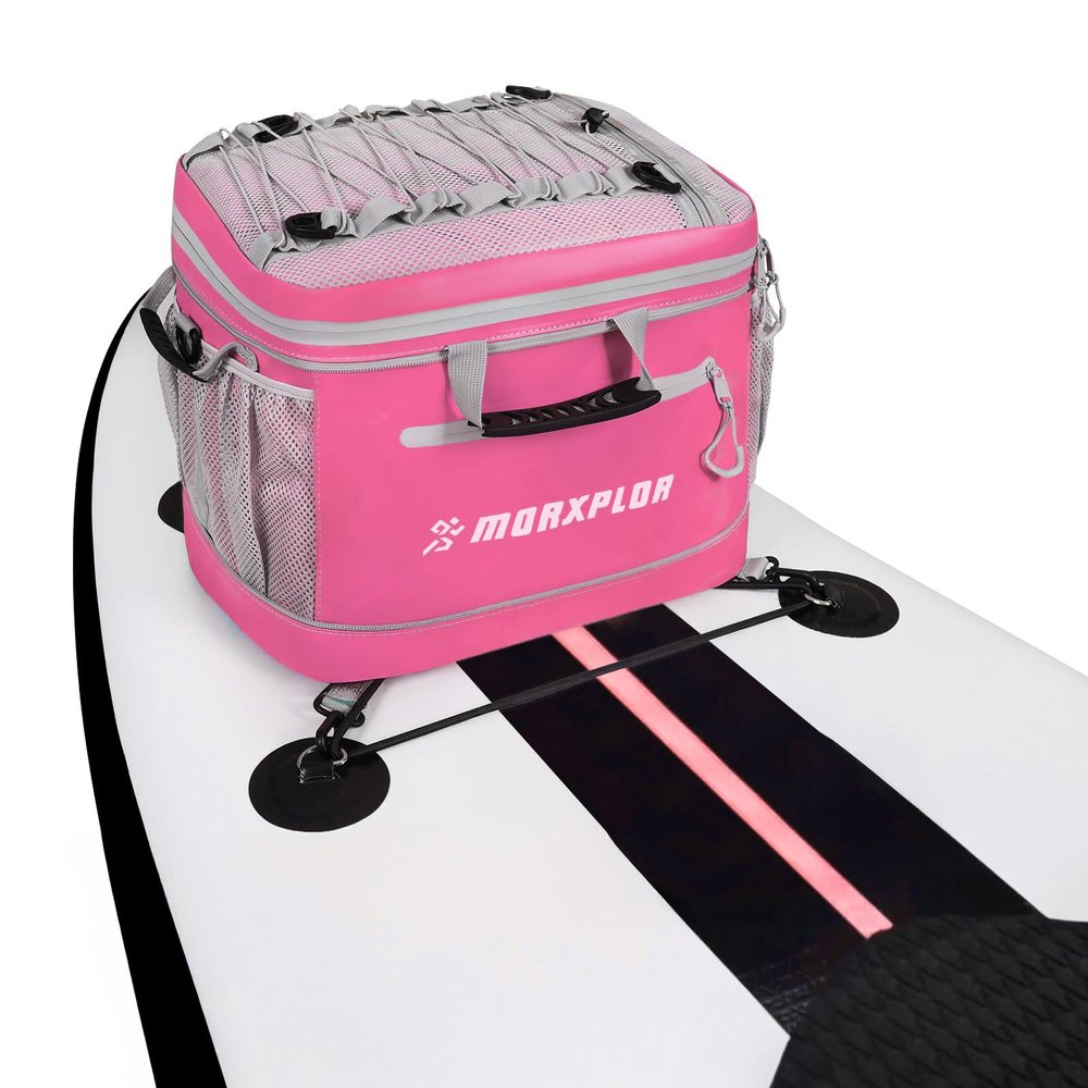 MORXPLOR Waterproof PVC Material Paddleboard Cooler Deck Bag - 40 Can Insulated Lunch Box for Paddleboarding, Camping, Kayaking