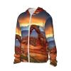 Dwrepo UPF50+ Arches National Park Sun Protection Hoodie Jacket Quick Dry Long Sleeve Sun Shirt For Men Women view 3