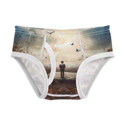 ALAZA Butterfly City Cloud Boys' Briefs Soft Underwear Available in Sizes 8y Multicolor