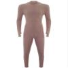 QinCiao Mens One Piece Muscle Bodysuit Mock Neck Long Sleeve Unitard Full Bodywear Jumpsuits Khaki X-Large view 3