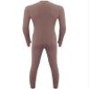 QinCiao Mens One Piece Muscle Bodysuit Mock Neck Long Sleeve Unitard Full Bodywear Jumpsuits Khaki X-Large view 4