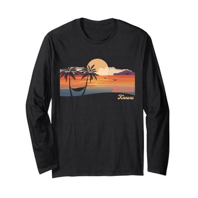 Vintage Lenexa Kansas Beach Long Sleeve T-Shirt