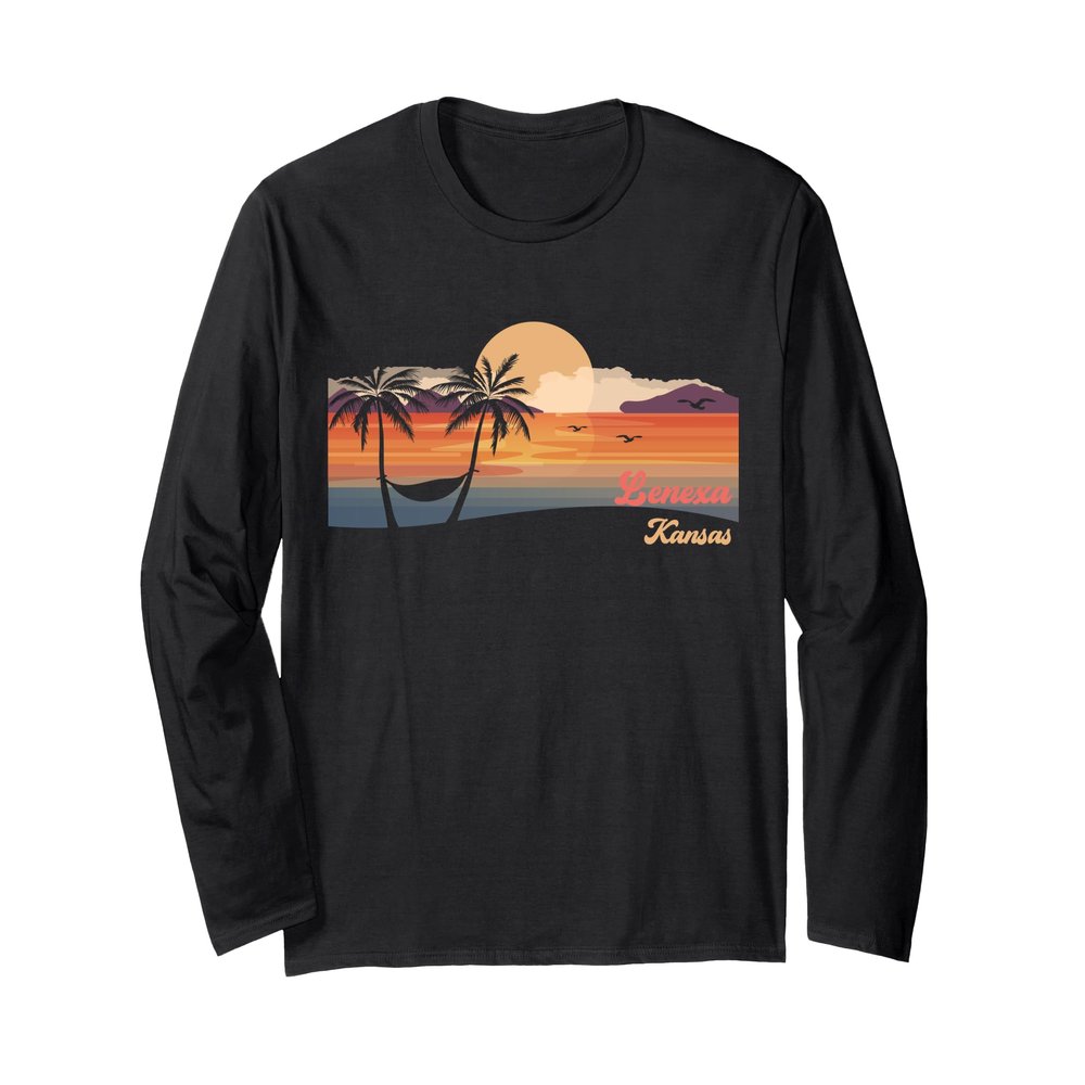 Vintage Lenexa Kansas Beach Long Sleeve T-Shirt