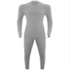 Agoky Mens One Piece Textured Stripe Full Bodysuit Costume Legging Long Sleeve Unitard Full Jumpsuits Gray XX-Large view 3
