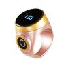 Makamsui Smart Ring Counter Electronic Hand Tally Counter Count Clicker, Waterproof Digital Display Finger Counter Rechargeable for Islamic Muslims, Golf, Goods Counting, Knitting Rose Gold view 1