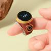 Makamsui Smart Ring Counter Electronic Hand Tally Counter Count Clicker, Waterproof Digital Display Finger Counter Rechargeable for Islamic Muslims, Golf, Goods Counting, Knitting Wine Red view 2
